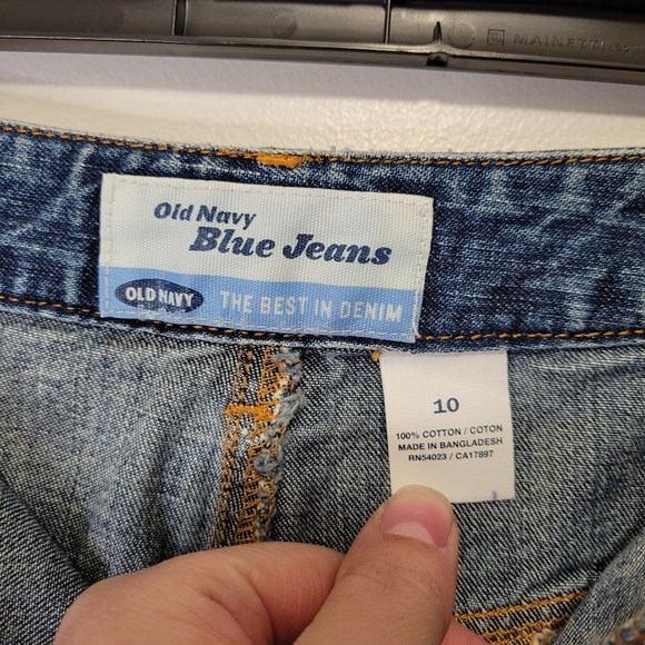 Old Navy Blue Jeans Skirt Womens Size 10 Mini/Midi length 90's y2k vintage - Picture 3 of 3